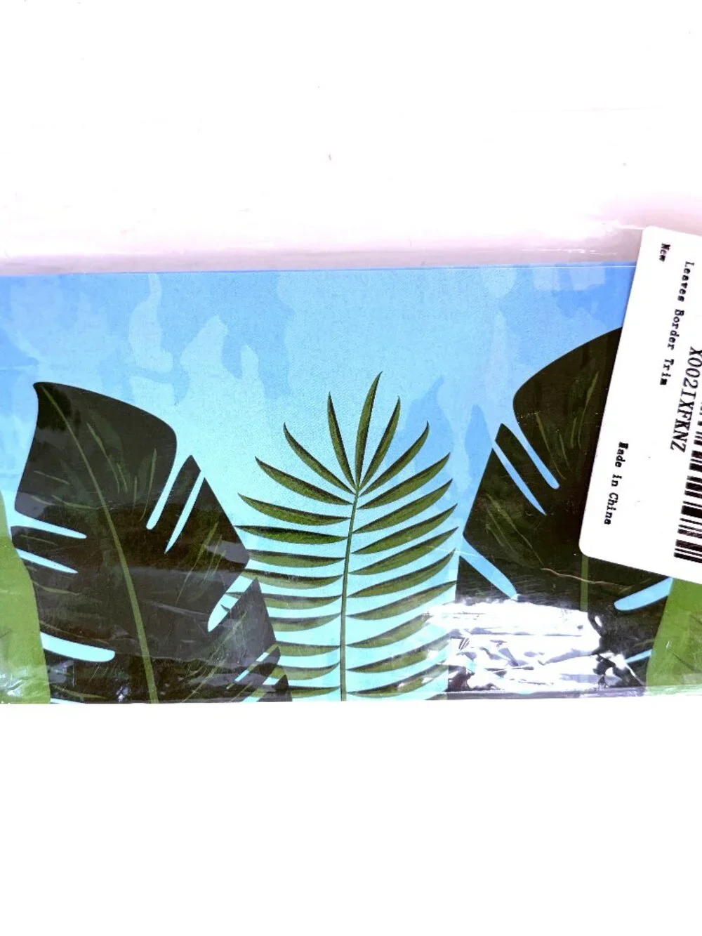 NWT 2-Pack Botanical Bulletin Board Borders Eucalyptus and Tropical Leaves